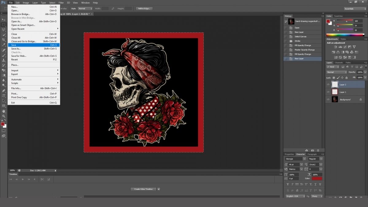 Cách tạo viền ảnh trong Photoshop đẹp và đơn giản nhất